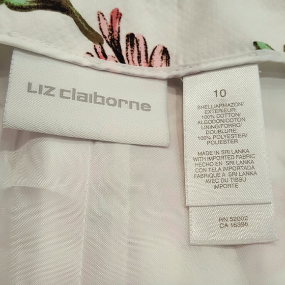 Liz Claiborne Floral Ankle Pants - Picture 4 of 8